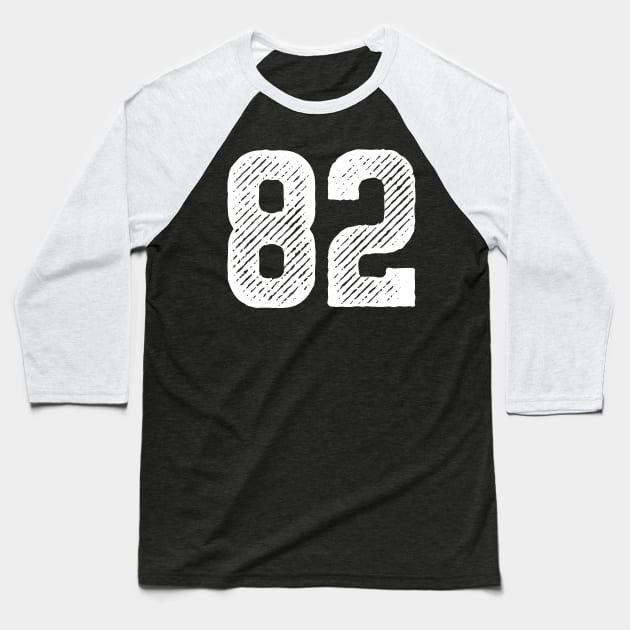 Eighty Two 82 Baseball T-Shirt by colorsplash